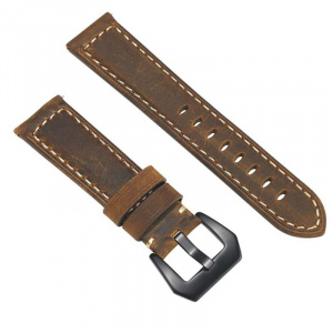 Very Dream Curea piele compatibila Huawei Watch GT 2e, telescoape Quick Release, 22mm, Maro