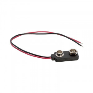OEM Conector baterie 9V ranforsat 15cm pe fir