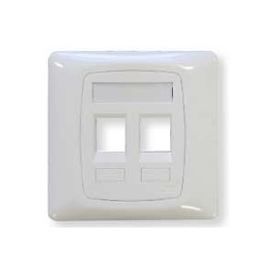Panasonic Single gang faceplate, 2 port, white