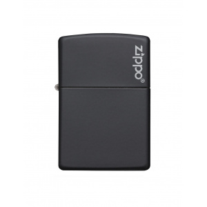Zippo Brichetă 218ZL Black Matte with Logo