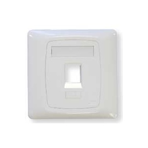 Panasonic Single gang faceplate, 1 port, white