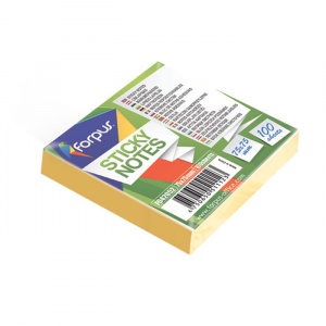 Forpus Notite adezive 42052 75x75mm 100 file galben