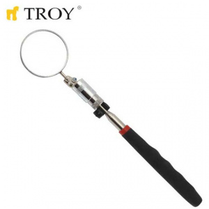 Troy Oglinda cu dispozitiv telescopic lanterna si magnet