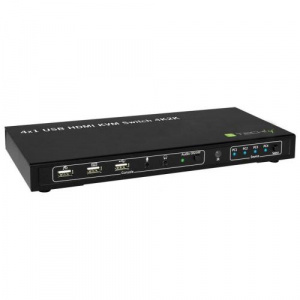 TECHLY Switch KVM , 4x HDMI, 4x USB Tip B, Black 028702