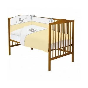 Ceba Baby Lenjerie de pat cu 3 piese Zebra Galben