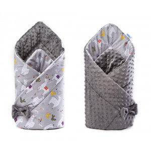 Sensillo Paturica Minky Wrap gri 80x80 cm