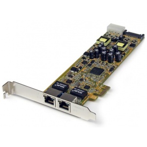 StarTech.com Dual Port PCI Express Gigabit Ethernet PCIe Network Card Adapter - PoE/PSE ST2000PEXPSE