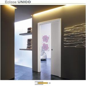 Eclisse Sistem glisant pentru usi simple L-700/H-2100 varianta gips carton eclisse unico
