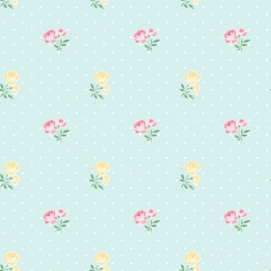 The Paper Partnership Tapet Trandafiri si Buline Matilda - Bleu