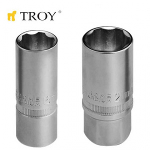 Troy Cap cheie tubulara inalta pentru bujii (16mm O21 8mm L63mm)