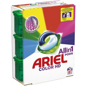 Ariel Detergent capsule All in One PODS Color, 81 spalari