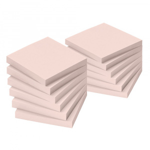 Info Notes Notite adezive, 75 x 75 mm, roz, 100 file
