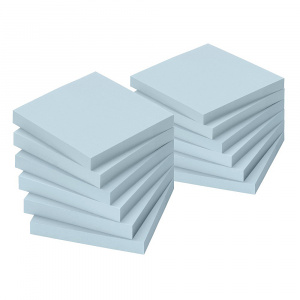 Info Notes Notite adezive, 75 x 75 mm, albastru, 100 file