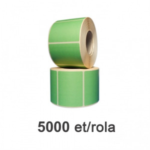 Raflatac-Budaval Role de etichete semilucioase verzi, 40x20mm, 5000 et./rola