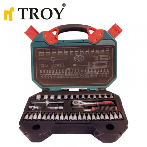 Troy Trusa chei tubulare bi i 40 piese Cr V 1 4