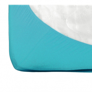 Fiki Miki Cearsaf cu elastic jerse din bumbac menta 95x65 cm