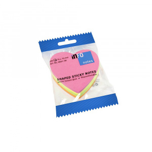 Info Notes Notite adezive, 70 x 70 mm, inima, 200 file