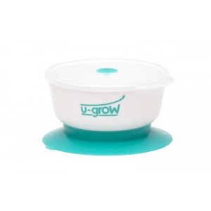 U-Grow Bol cu Capac si Ventuza Anti-Alunecare A-1017