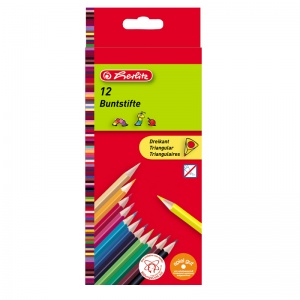 Herlitz Creioane color triunghiular 1/1 set 12 1041202/1