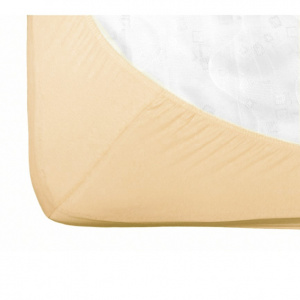 Fiki Miki Cearsaf cu elastic jerse din bumbac 95x65 cm ecru