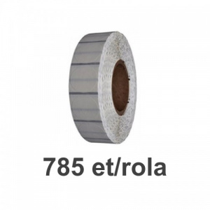 Raflatac-Budaval Role de etichete plastic transparente rotunde 49mm, 785 et./rola
