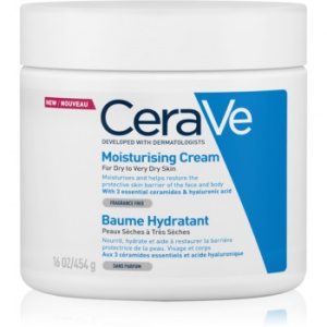 CeraVe Moisturizers Crema hidratanta pentru fata si corp pentru pielea uscata 454 g