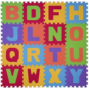 BabyOno Puzzle 16 piese Litere