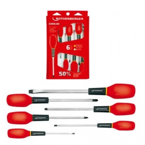 ROTHENBERGER Set surubelnite drepte/ cruce 73571