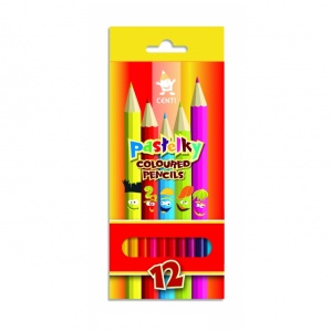 Koh-I-Noor Set 12 creioane colorate design CENTI Economy K2142-12
