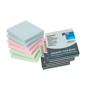 Info Notes Notite adezive, 75 x 75 mm, 6 bucati/set