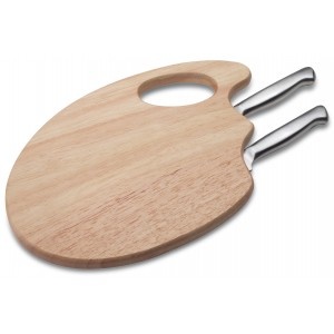 Set cutite branzeturi cu placa de taiere