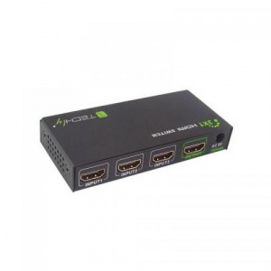 TECHLY Switch KVM , 3x HDMI, Black 309913