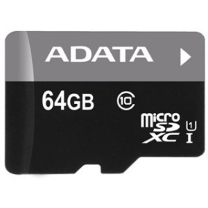 A-Data Micro SDXC Premier Pro 64GB UHS-I + adaptor SD (AUSDX64GUICL10-RA1)