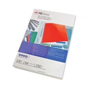 GBC Coperta carton pentru legare 250g A4 alb lucios 100 buc/set ECE020071