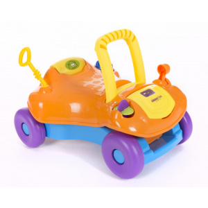 KikkaBoo Ride on Baby Walker 2 in 1 Orange