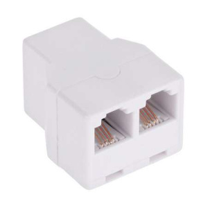 Cabletech Adaptor telefonic 6p4c mama - 2x 6p4c mama