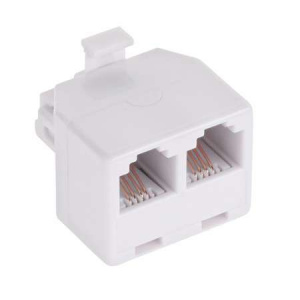 Cabletech Adaptor telefonic 6p4c tata - 2x mama