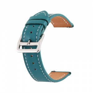 Very Dream Curea piele, compatibila cu Huawei Watch GT 2 Pro, Telescoape QR, 22mm, Turcoaz
