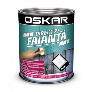 Deutek Vopsea pentru Faianta Oskar Alb Pearl pe baza de apa 0,6 l