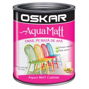 Deutek Vopsea Acrilica Alba Oskar Aqua Matt 0,6 l