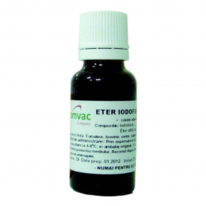 Romvac ETER IODOFORMAT 5% FLACON CU FILET 20 ml