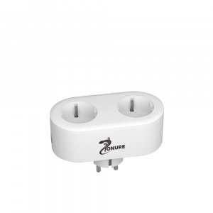 Zonure Priza wireless Smart Home WiFi 2.4GHz 16A 3600W dubla