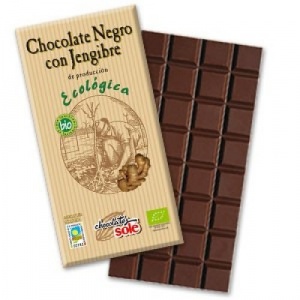 Pronat Ciocolata neagra bio, Sole, cu ghimbir, 100 g