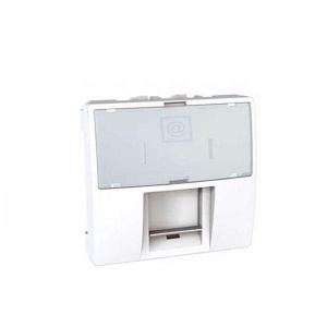 Schneider MGU3.411.18 : Priza RJ45,Cat. 5 U/UTP,2mod,alb