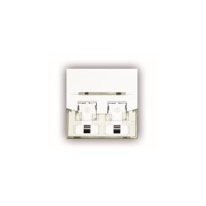 Panasonic Volition 45x45 mm faceplates 2 RJ45 port translucent