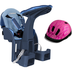 WeeRide SafeFront Deluxe 2018 si Casca Flames Roz WR10R