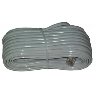 Cabletech Cablu telefon extensie alb 15m