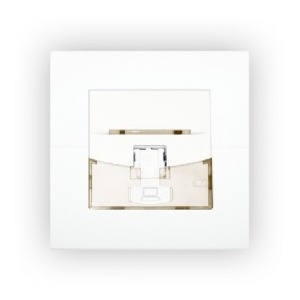 Panasonic Volition 45x45 mm faceplates 1 RJ45 port full white FP4MF1KW