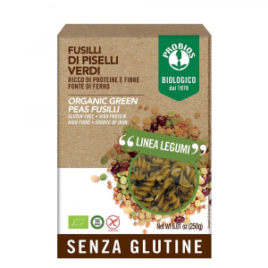 Probios Fusilli din mazare verde- fara gluten 250g