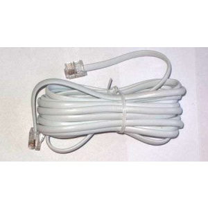 Cabletech Cablu telefon extensie alb 5m
